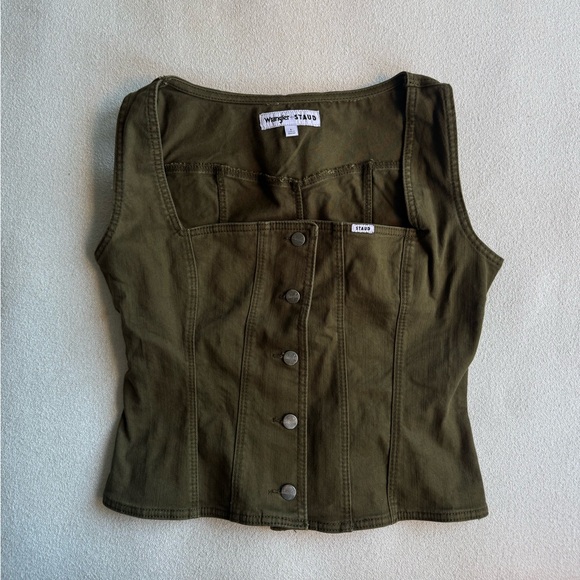 Staud x Wrangler Denim Corset - Picture 2 of 3